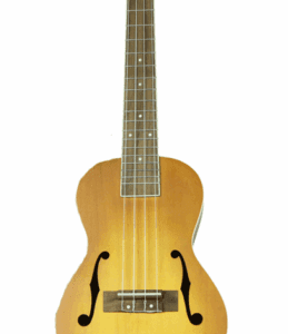 Guitarra pequeña de madera clara